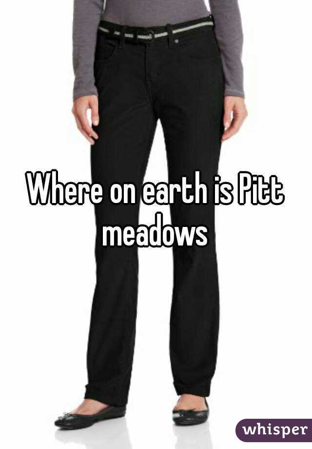 Where on earth is Pitt meadows 