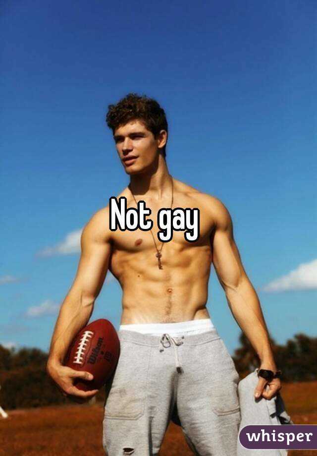 Not gay 