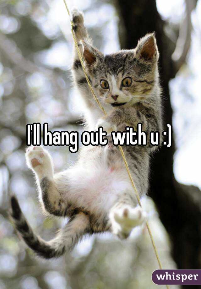 I'll hang out with u :)
