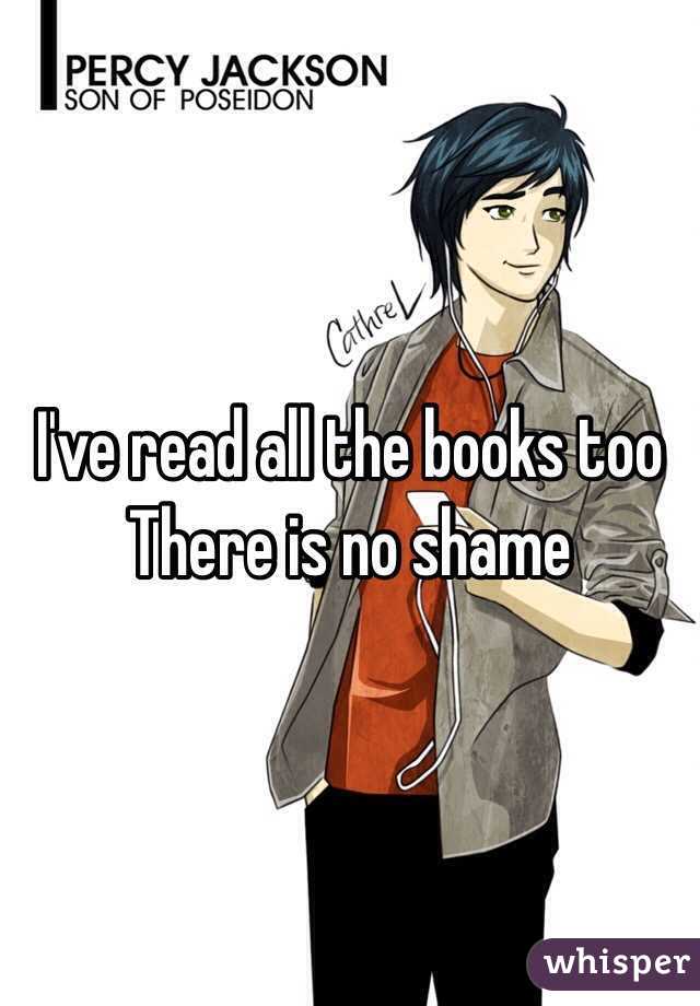 I've read all the books too
There is no shame