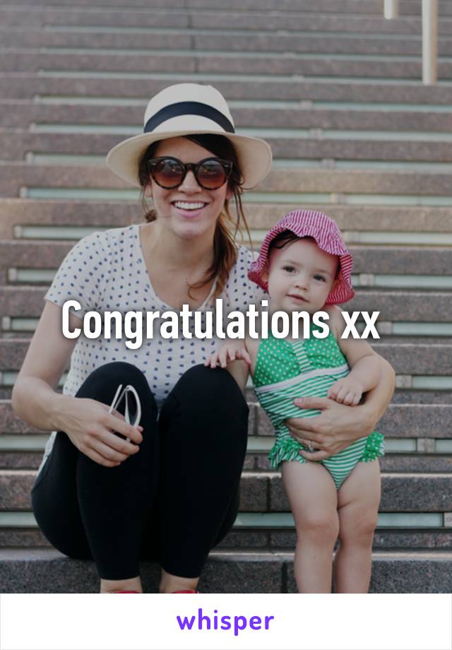 Congratulations xx 