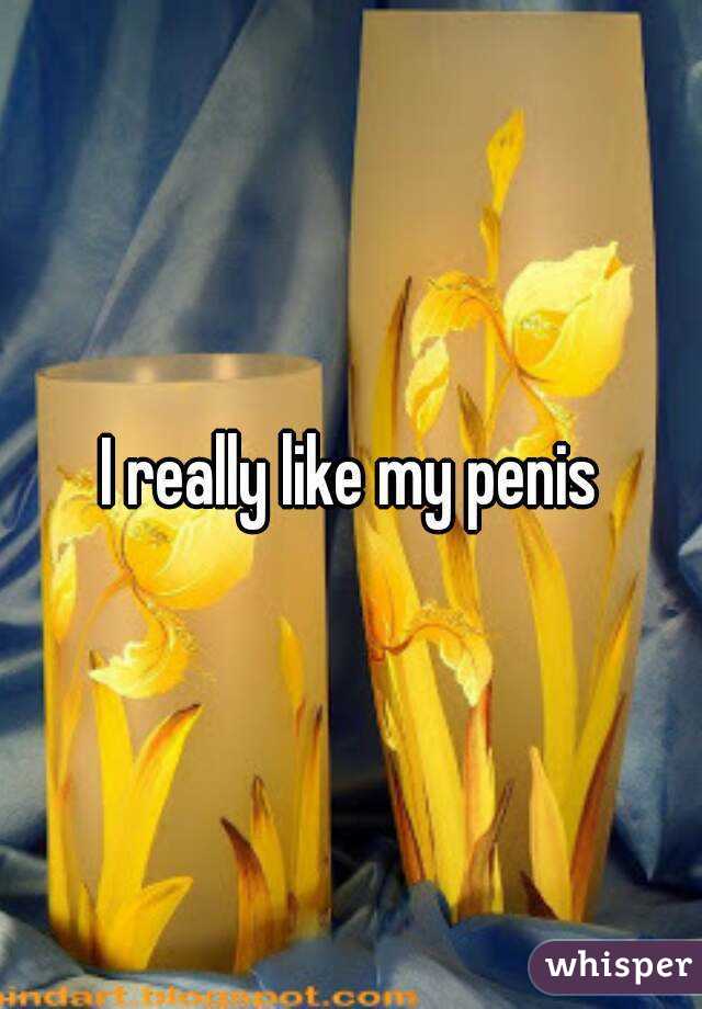 I really like my penis