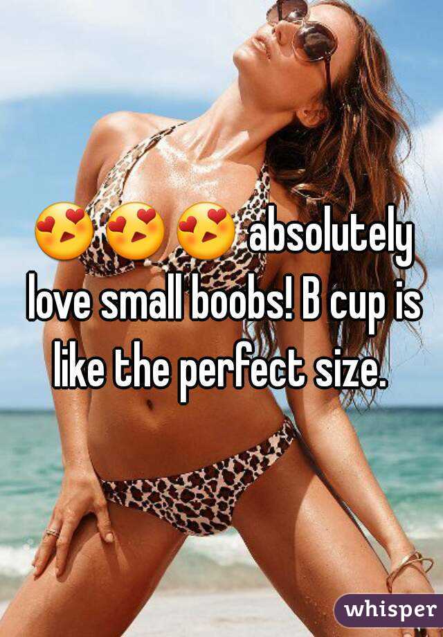 😍😍😍 absolutely love small boobs! B cup is like the perfect size. 