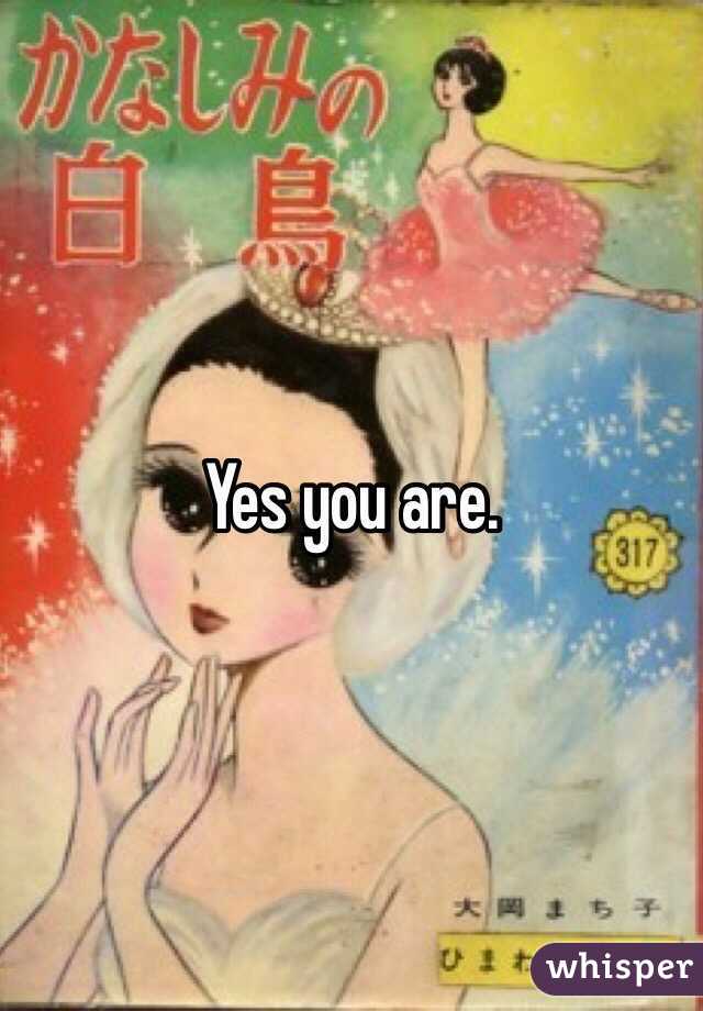 Yes you are.
