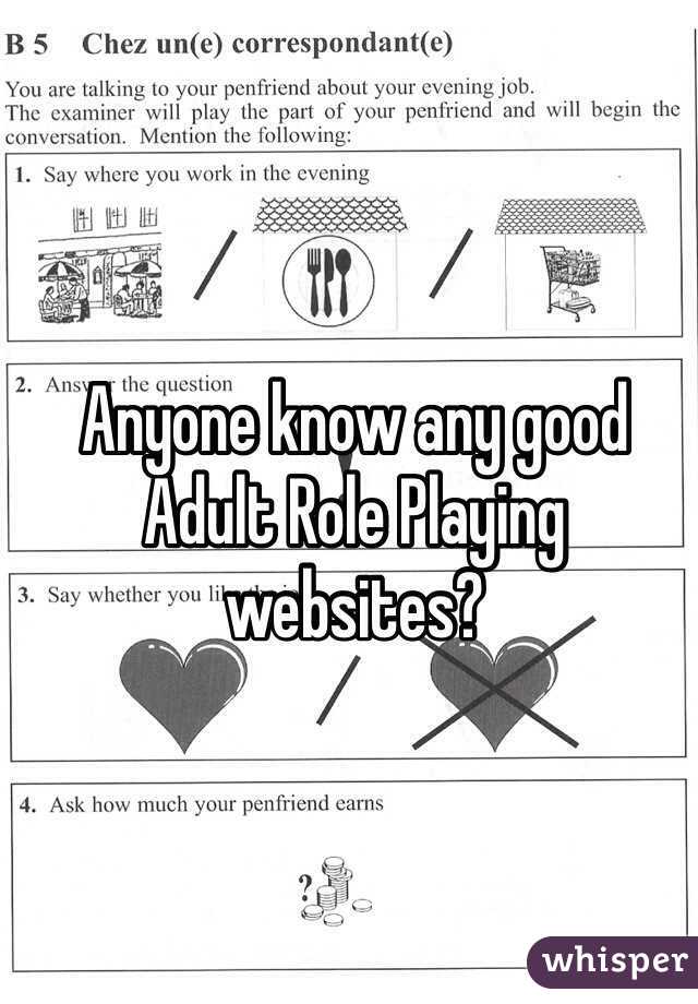 Anyone know any good Adult Role Playing websites? 