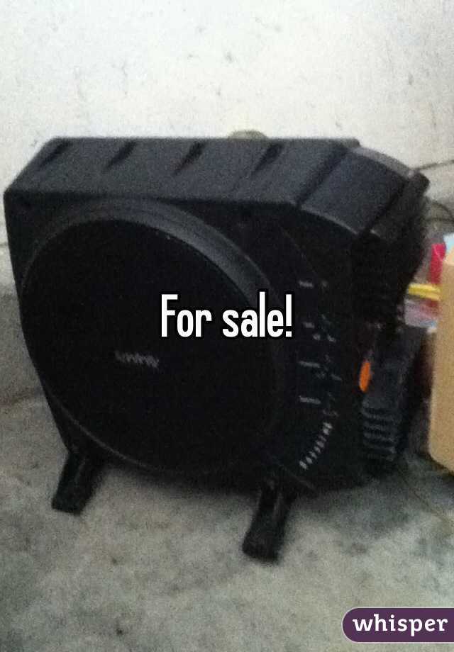 For sale!