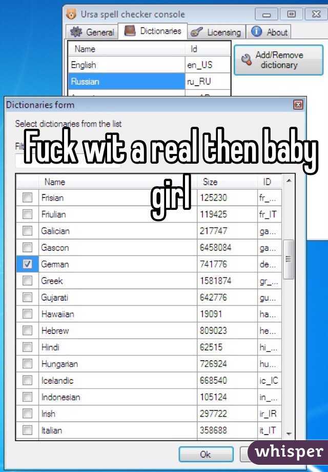 Fuck wit a real then baby girl