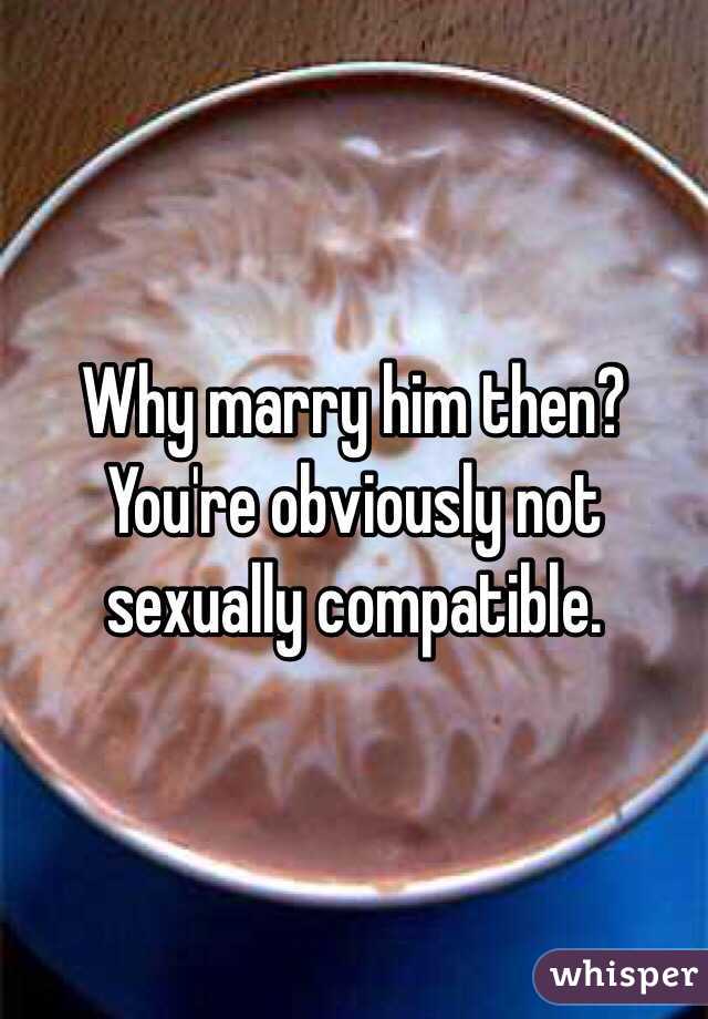 Why marry him then?  You're obviously not sexually compatible. 