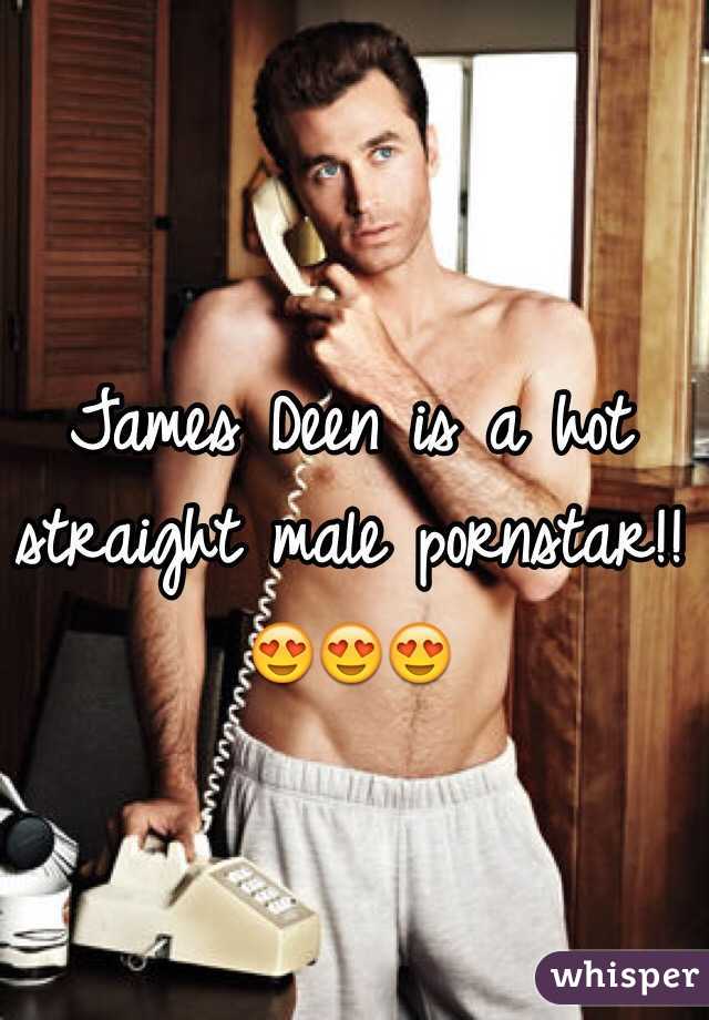 James Deen is a hot straight male pornstar!!😍😍😍