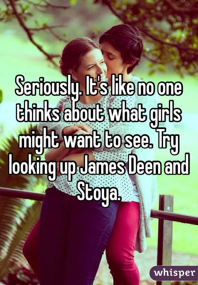 Seriously. It's like no one thinks about what girls might want to see. Try looking up James Deen and Stoya.