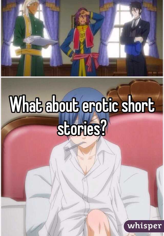 What about erotic short stories?