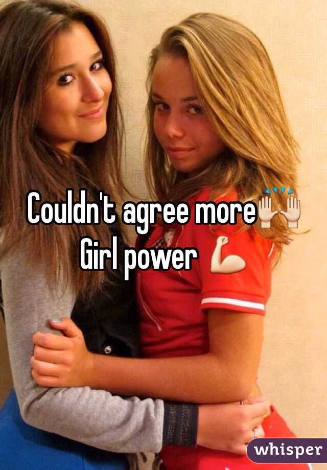 Couldn't agree more🙌 Girl power 💪