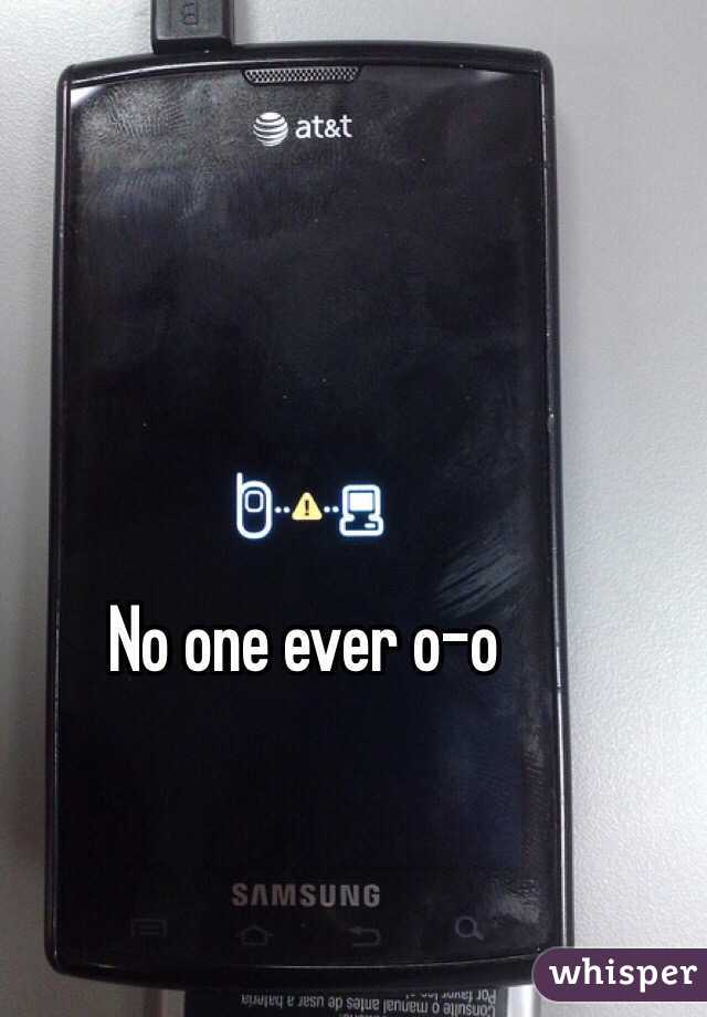 No one ever o-o