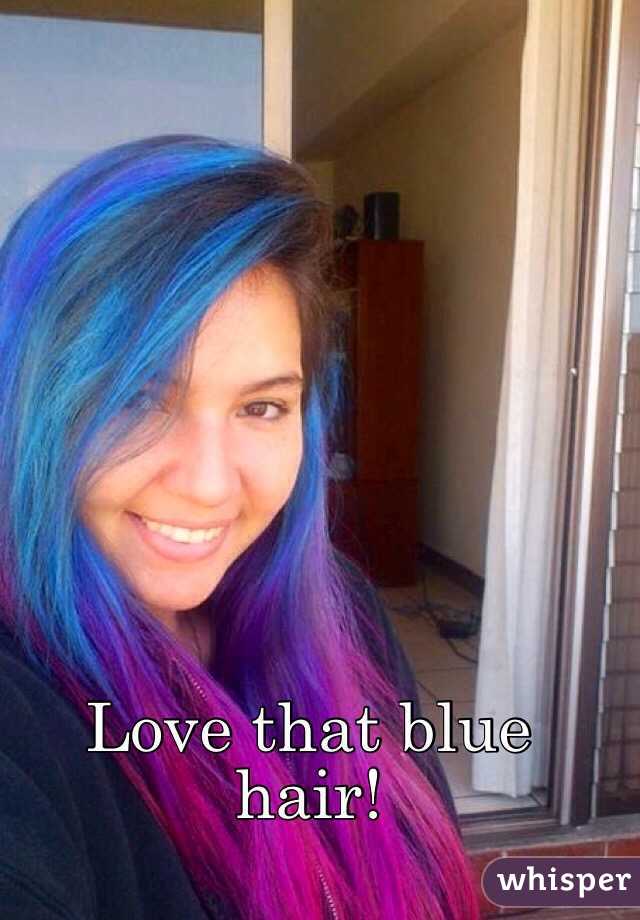 Love that blue hair!