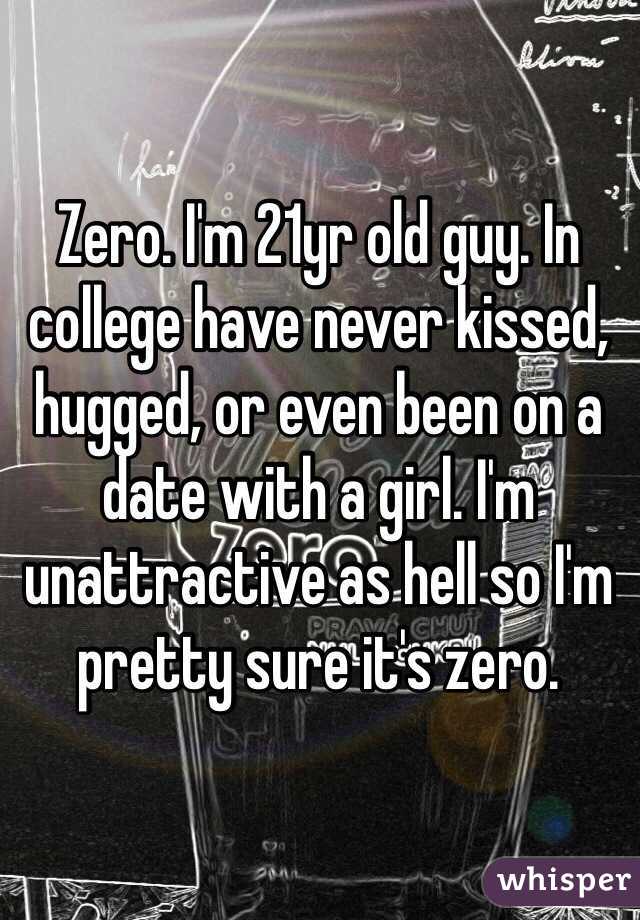 Zero. I'm 21yr old guy. In college have never kissed, hugged, or even been on a date with a girl. I'm unattractive as hell so I'm pretty sure it's zero. 