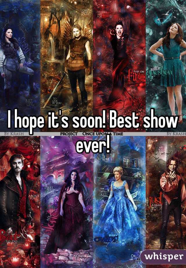 I hope it's soon! Best show ever!