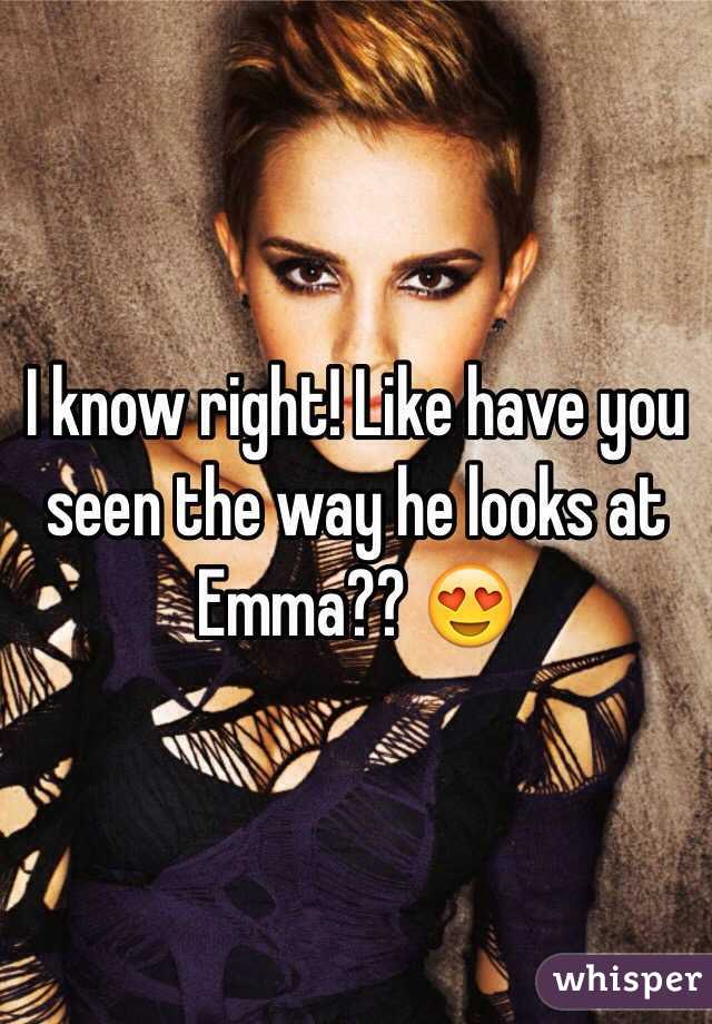 I know right! Like have you seen the way he looks at Emma?? 😍