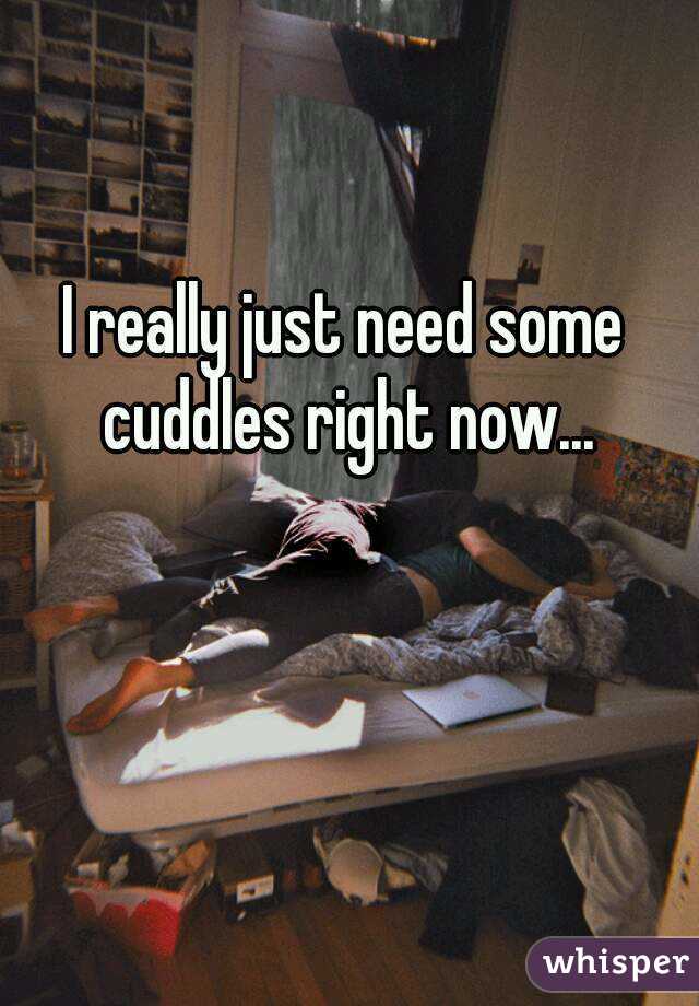 I really just need some cuddles right now...