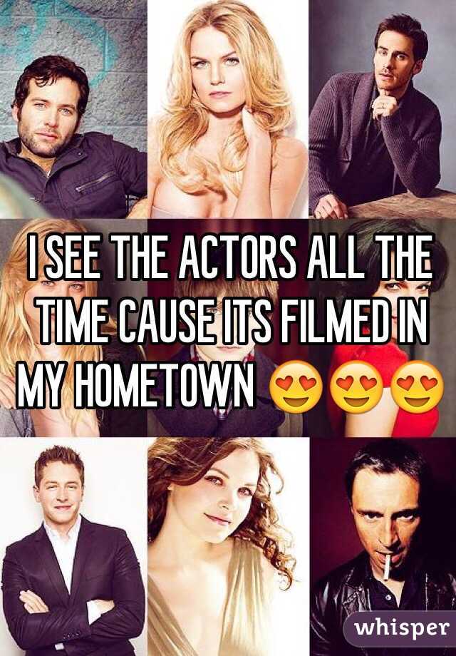 I SEE THE ACTORS ALL THE TIME CAUSE ITS FILMED IN MY HOMETOWN 😍😍😍