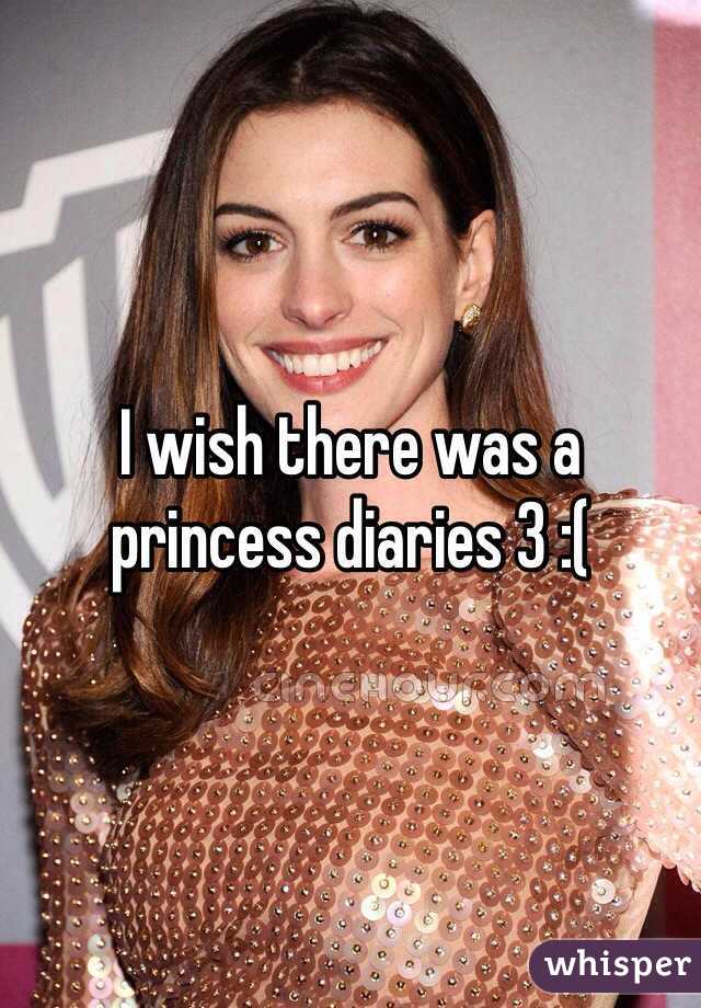 I wish there was a princess diaries 3 :(