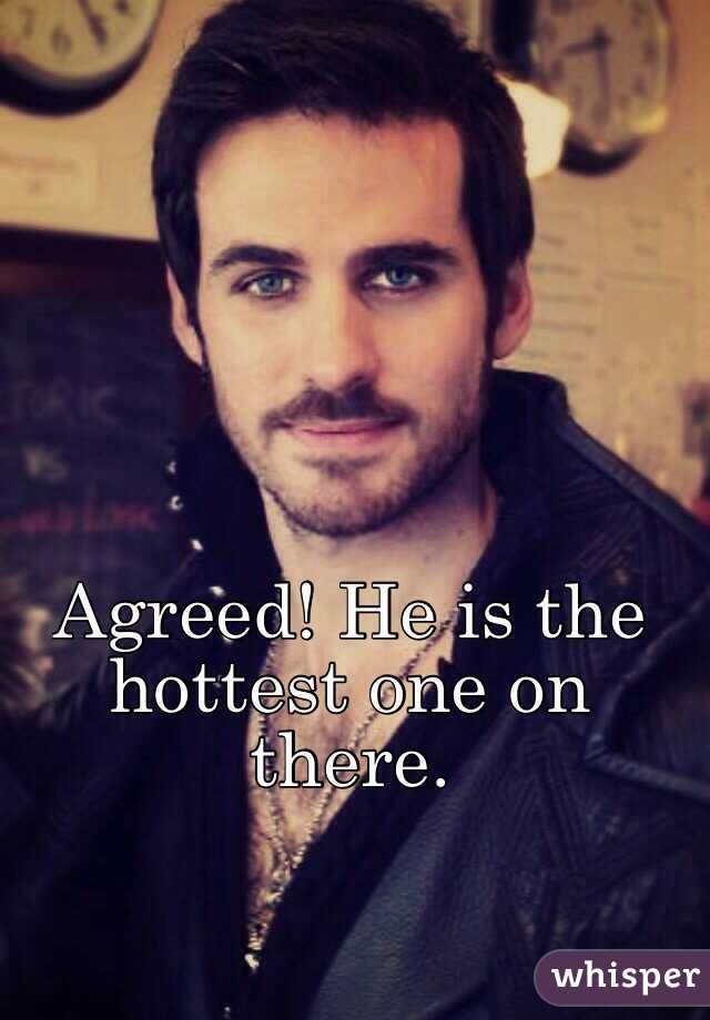 Agreed! He is the hottest one on there.