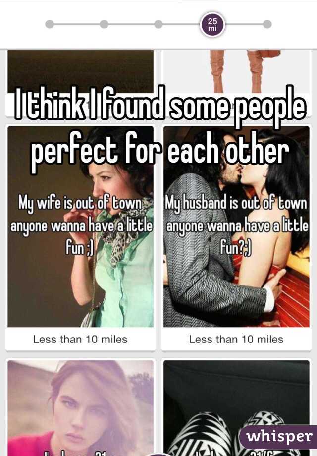 I think I found some people perfect for each other