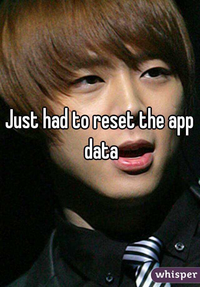 Just had to reset the app data