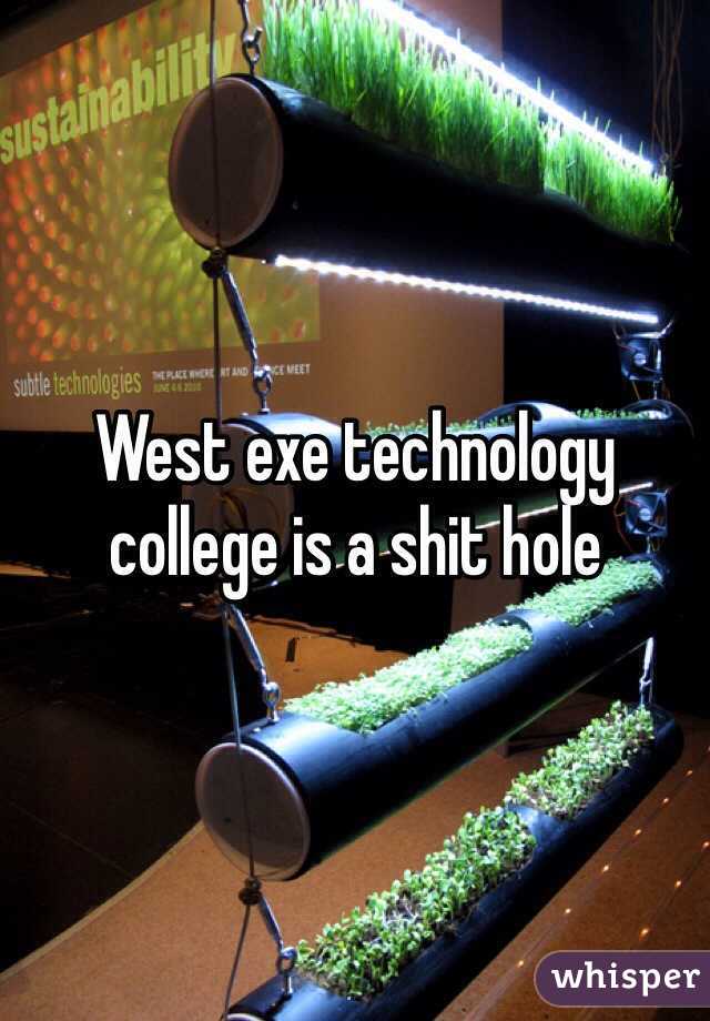 West exe technology college is a shit hole 