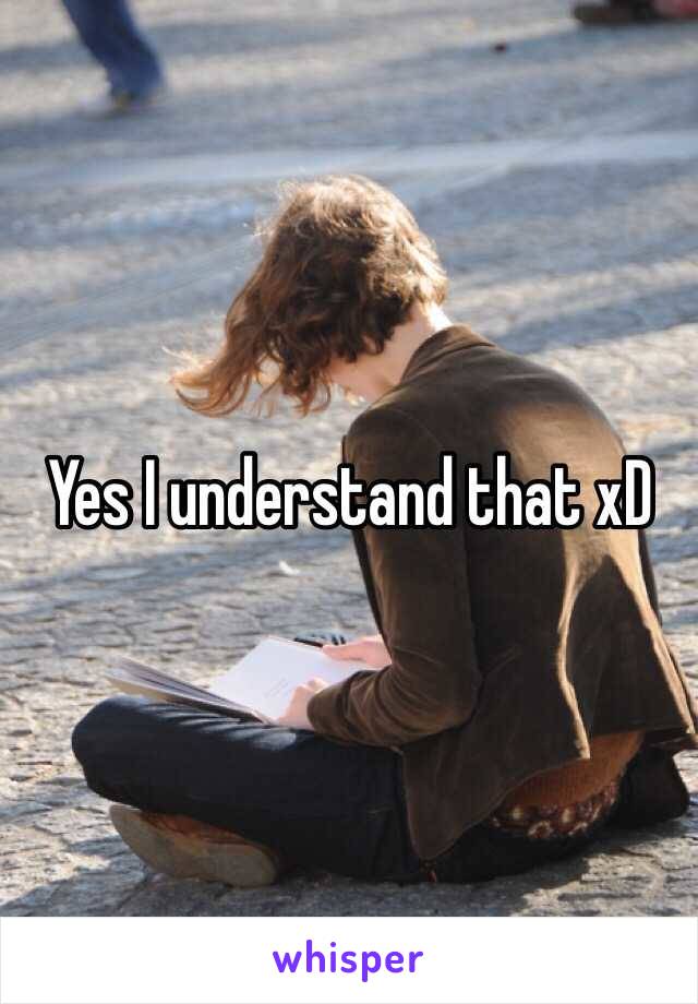 Yes I understand that xD 