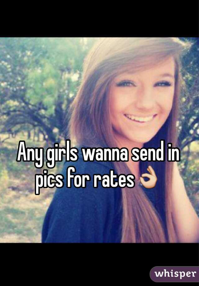 Any girls wanna send in pics for rates👌