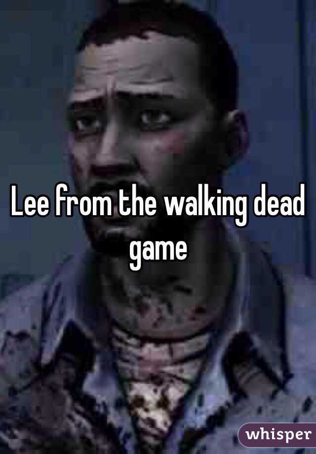 Lee from the walking dead game