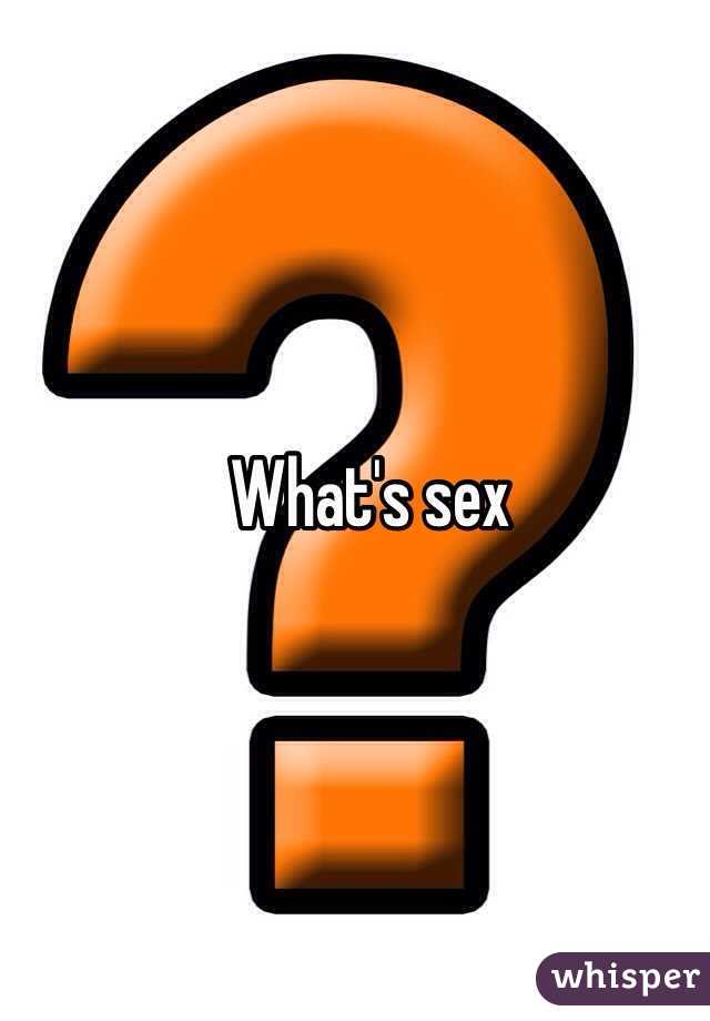 What's sex