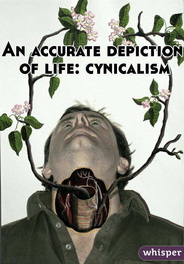An accurate depiction of life: cynicalism