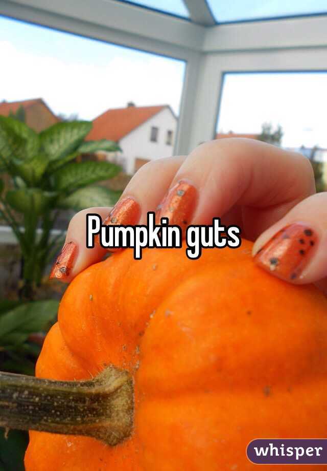 Pumpkin guts