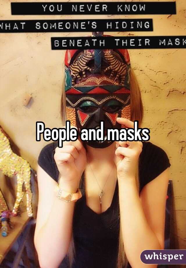 People and masks