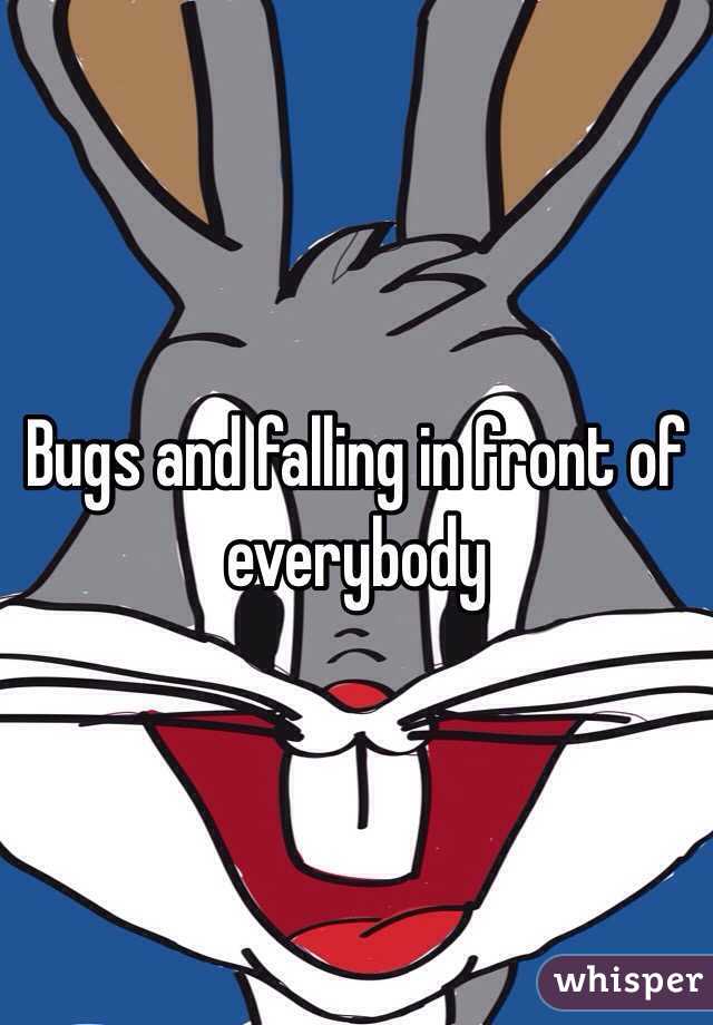 Bugs and falling in front of everybody