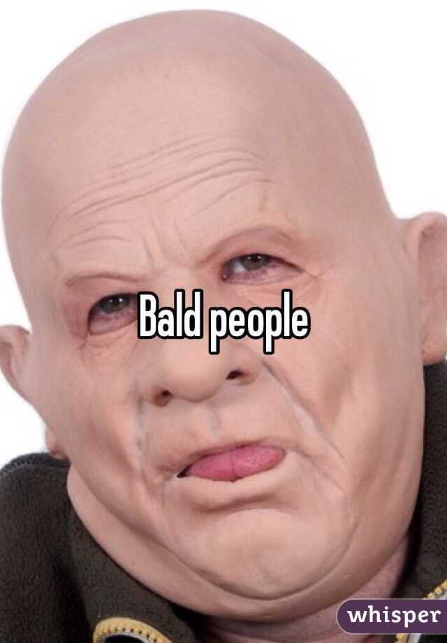 Bald people