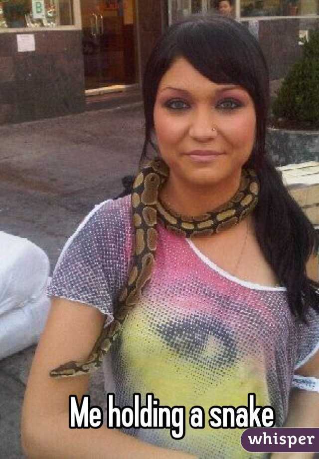 Me holding a snake 