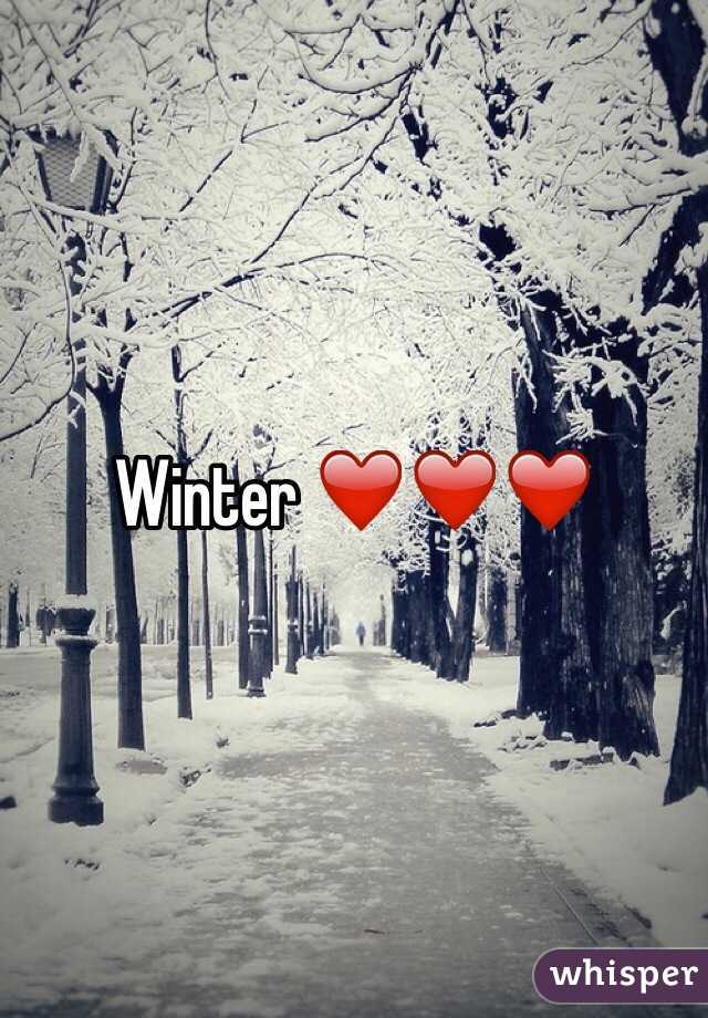 Winter ❤️❤️❤️