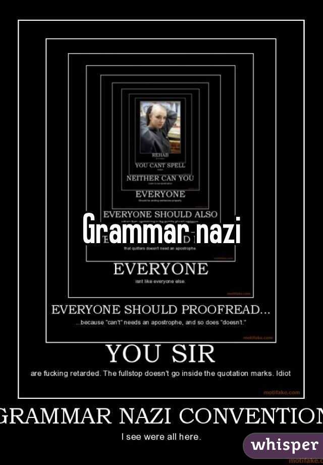 Grammar nazi