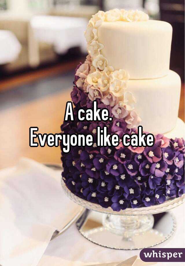 A cake.  
Everyone like cake