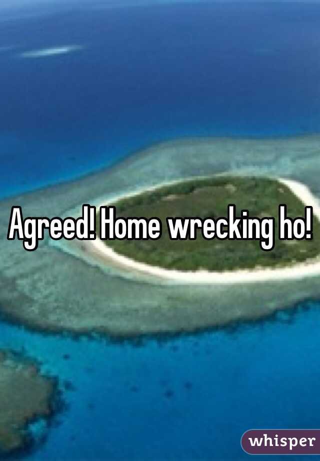 Agreed! Home wrecking ho!