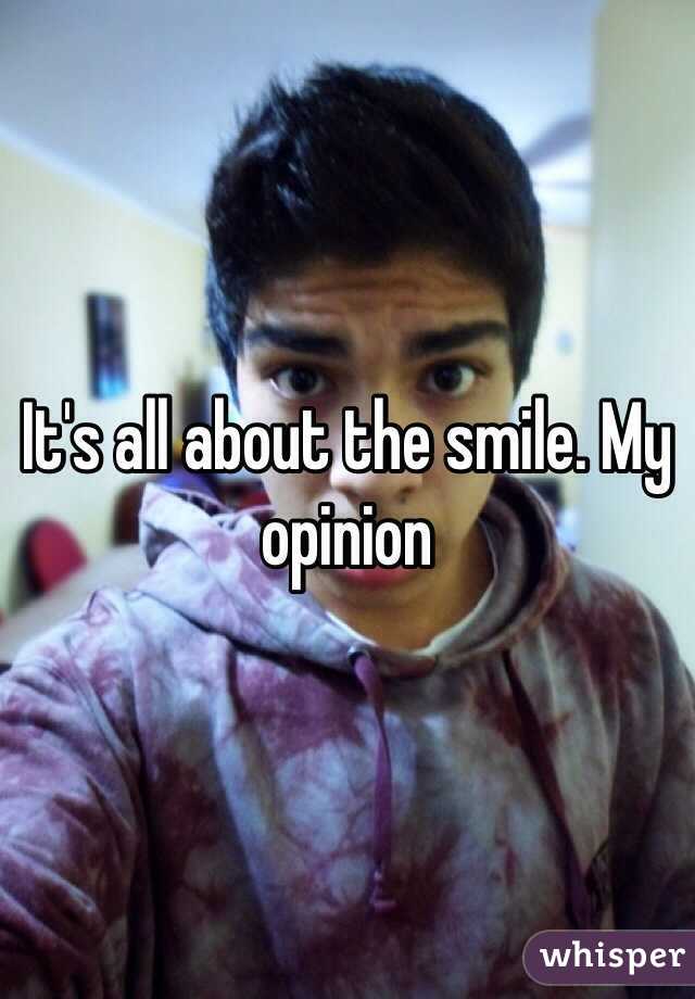It's all about the smile. My opinion 