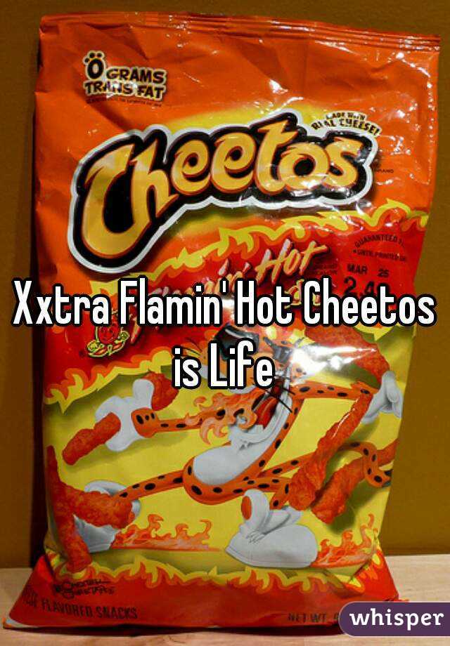 Xxtra Flamin' Hot Cheetos is Life 