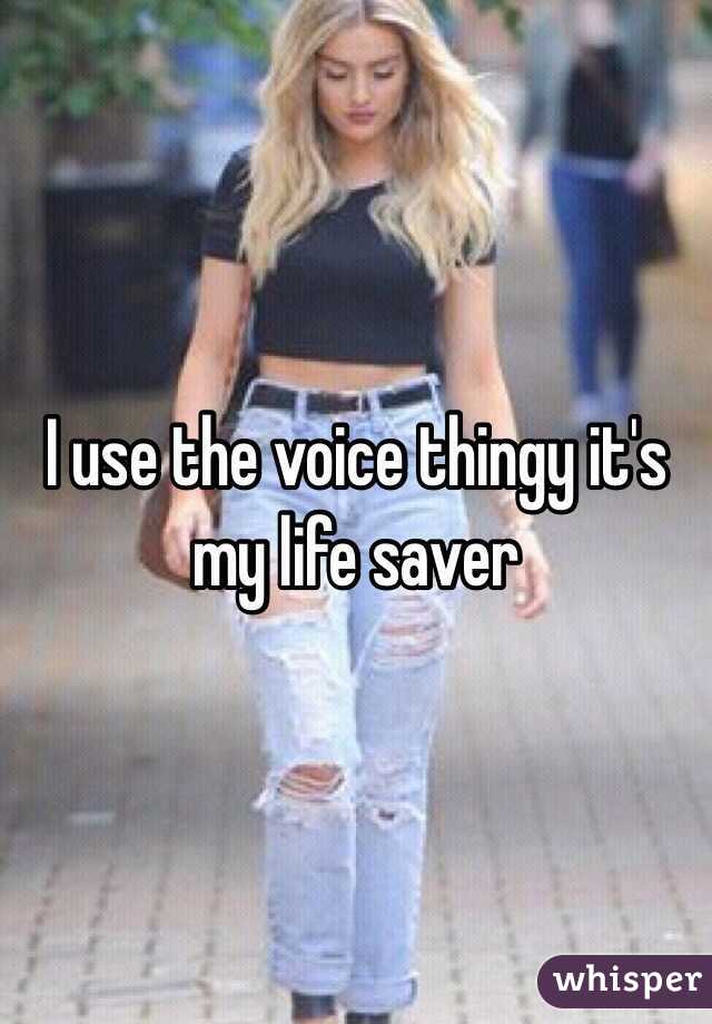 I use the voice thingy it's my life saver 