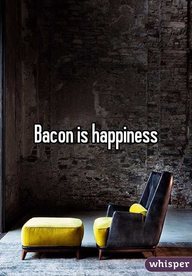 Bacon is happiness 
