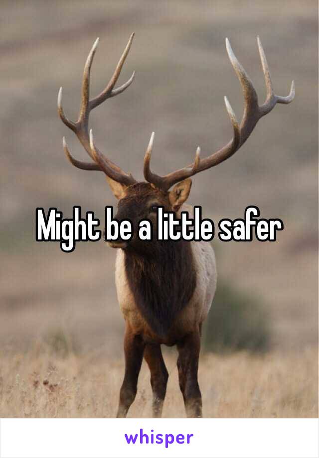 Might be a little safer