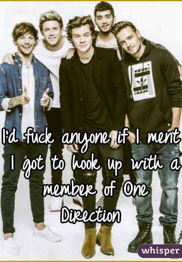 I'd fuck anyone if I ment I got to hook up with a member of One Direction 
