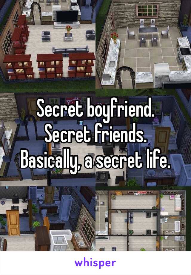 Secret boyfriend.
Secret friends.
Basically, a secret life.