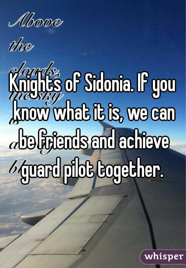 Knights of Sidonia. If you know what it is, we can be friends and achieve guard pilot together. 